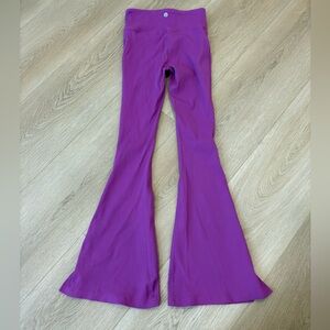 Purple Flared leggings